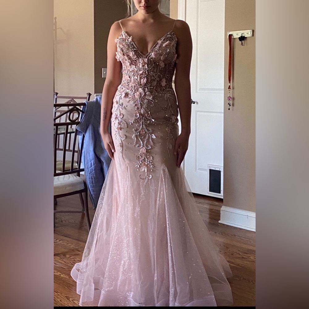 Jovanni pink prom dress